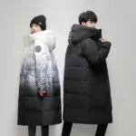 Winter Mens Down Parkas High-quality -30 Outdoor Snowfield Down Jackets Long Male White Duck Thicked Warm Hooded Jacket Coat