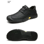 Handmade Shoes Leather Casual Shoes For Men Shoes Platform Walking Shoe Outdoor Footwear Men's Casual Shoe - Image 3
