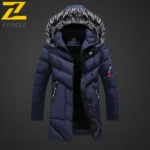 Men Parka Coat 2025 Hooded Trendy Windproof Outdoor Skiing Warm Winter Jacket Travel Snow Sports Lightweight Long Down Jacket - Image 10