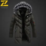 Men Parka Coat 2025 Hooded Trendy Windproof Outdoor Skiing Warm Winter Jacket Travel Snow Sports Lightweight Long Down Jacket - Image 7