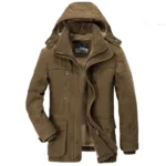 Fit Multi-pocket Casual Cargo Jackets Men Clothing Good Quality Hooded Thicked Warm Parkas Winter Mens Long Down Jacket Male