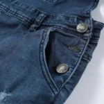 New Fashion Men's Jeans Overalls High Street Ripped Denim Jumpsuits Hip Hop Men Cargo Bib Pants Cowboy Male Jean Dungarees 2023 - Image 6