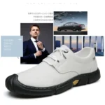 Handmade Shoes Leather Casual Shoes For Men Shoes Platform Walking Shoe Outdoor Footwear Men's Casual Shoe - Image 5