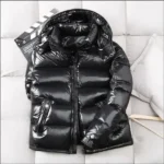 Mens Glossy Parka Casual White Duck Hooded Down Jacket Waterproof Windproof Ski Thick Warm Outwear Men Winter Fashion Shiny Coat - Image 2
