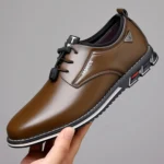 Shoes Men Dress Slip on Mens Casual Oxford Shoe Moccasin Male Footwear Pointed Toe Shoes for Men Flat Zapatillas Hombre - Image 2