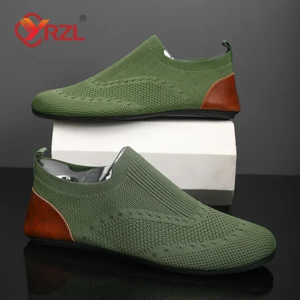 S412248eb67ec417289632b1f0189a8c8a.webp YRZL Loafers Men Soft Driving Moccasins High Quality Flats Male Walking Shoes Breathable Mesh Casual Loafers Slip on Mens Shoes - Image 1