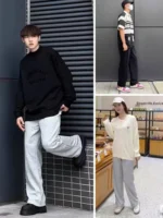 Men's Summer Sport Pants Lightweight Cotton Straight Leg Sweatpants Men/Women Unisex Couples Loose Fit Gym Trousers - Image 6