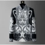 2025 Brand Palace Style Shirta Men Luxury Business Social Dress Shirt Long Sleeved Casual Banquet Party Blouse Men Clothing - Image 2