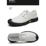 Handmade Shoes Leather Casual Shoes For Men Shoes Platform Walking Shoe Outdoor Footwear Men's Casual Shoe - Image 4
