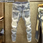 men clothing denim jeans men straight ripped jeans pants pantalones hombre y2k streetwear cargo pants skinny jeans men