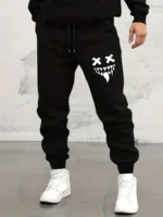 Autumn/Winter Men's Sweatpants Monster Smile Printed Lace-up Sweatpants Men Casual Pants for Daily Wear with Jogging Pants S-3XL - Image 3