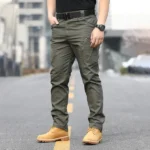 IX9 tactical overalls pants four seasons wear men's assault pants outdoor camouflage training pants wear-resistant multi-pocket - Image 3