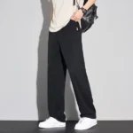 2025 Summer Thin Men's Soft Lyocell Casual Pants Breathable Fashion Solid Color Simple Male Trousers Brand Clothing - Image 6