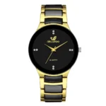 ORLANDO Men Luxury Watches New Arrived Cool Black Gold Quartz Steel Wristwatch Exquisite Masculino Relogio Fashion Clock - Image 5