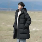High Quality Male Warm Parkas Slim Fit Winter Clothing Men Long Down Jackets Parkas Winter Coats Hooded Casual Winter Parkas - Image 3