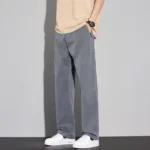 2025 Summer Thin Men's Soft Lyocell Casual Pants Breathable Fashion Solid Color Simple Male Trousers Brand Clothing - Image 3