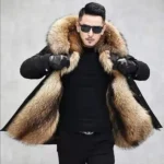 2025  New Casual Winter Men's Down Jacket Fox Fur Men's Coat Coat Men Clothing  Coat  Winter Jackets  Mens Jacket    Men Jacket - Image 3