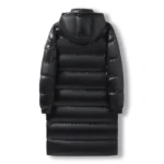Fashion Long Coat men Warm Parkas Men's Winter Hooded Down Jacket High-end Black Gold Glossy Ultra Light White Duck Down Coat - Image 2