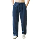 Men's Beach Pants Joggers  Streetwear Cotton Linen Sweatpants Casual Pants Hawaiian Vacation Loose Summer Long - Image 5