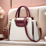 Women's bag 2025 new fashion women's bags hit color hand-held  bag Europeand the United States all-match shoulder messenger bag - Image 3
