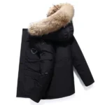 Fur Collar White Duck Down Winter Jacket Male Keep Warm -30 Degree Parkas Men Windproof Hooded Thicken Multi-pocket Down Coat - Image 2