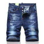 New Fashion Summer Male Denim Jeans Shorts Italian High Street Style Men Blue Straight Ripped Denim Shorts Jeans Casual Jeans 42 - Image 11