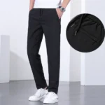 Men's Quick-drying Pants, Drawstring Elastic Waist, Casual Trousers, Loose Straight Pants, Summer New Fashion, Trendy - Image 7