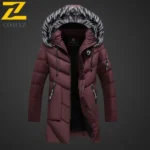 Men Parka Coat 2025 Hooded Trendy Windproof Outdoor Skiing Warm Winter Jacket Travel Snow Sports Lightweight Long Down Jacket - Image 2