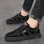 Men's Shoes 2025 New Spring Work Safety Shoes, Anti-slip, Wear-resistant, Versatile Casual Sports Work Shoes, Men's Board Shoes - Image 4