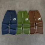 Y2K Man Pants Cargo Joggers vintage Casual Embroidered Cotton sweatpants Men Women NEW fashion Wide Leg Pants merican Streetwear - Image 2