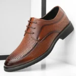 2025New Shoes for Men Summer Breathable Hollow Out Shoe Fashion Business Dress Shoes Luxury Casual Leather Shoes for Men Loafers - Image 2
