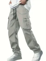 2024 Amazon Summer New Men's Work Pants European and American Independent Station Drawstring Multi Pocket Casual Pants - Image 6