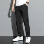 Men's Pants 2025 Summer New Black Gray Thin Business Casual Pants Outdoor Elastic Breathable Straight Leg Sweatpants - Image 7