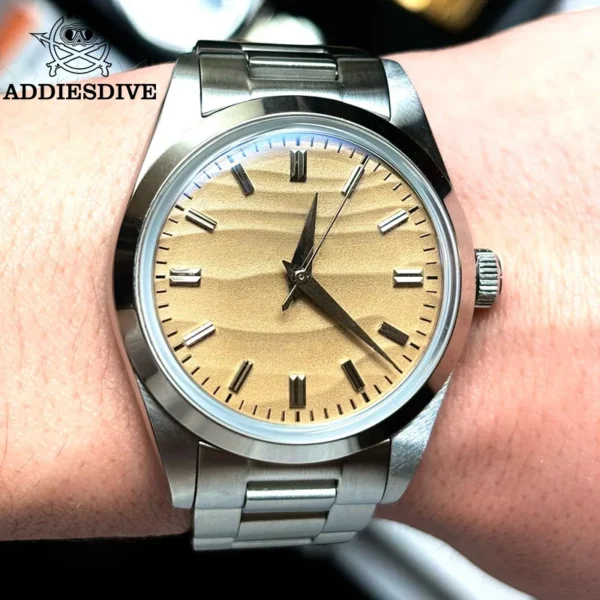 S9e44346be7174383a97caae8795668e4X.webp ADDIESDIVE Men Watch AD2030 No Logo 36mm Quartz Watch VH31 Diving 100m Waterproof Stainless Steel Domed Glass Hot Sale Watch - Image 1