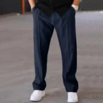 2025 New Thin Pants Men's Spring/Summer Loose Straight Leg Sports Casual Pants American Oversize Long Leg Pants - Image 3