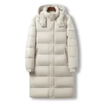 Fashion Long Coat men Warm Parkas Men's Winter Hooded Down Jacket High-end Black Gold Glossy Ultra Light White Duck Down Coat - Image 3