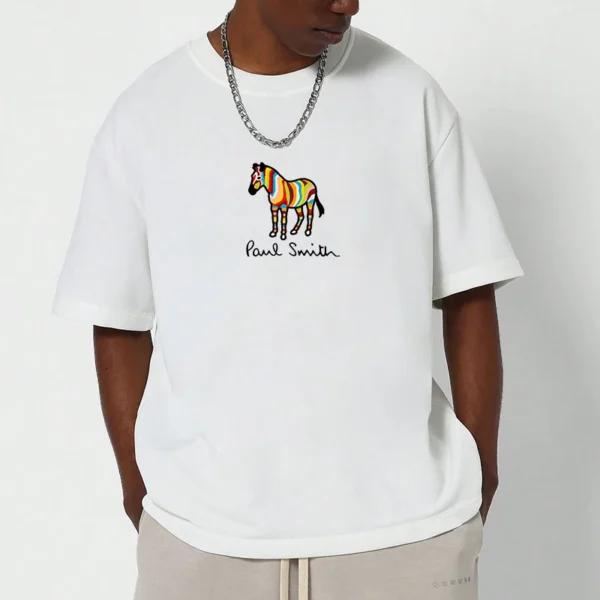 Sb45cd7d477a44d238db5578791da77dbr.webp T-shirts for Men P-Pauls S-Smiths Summer Tops Oversized Streetwear Short Sleeve Tee New Gifts Y2k Men's Clothing Vintage - Image 1