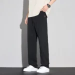 2025 Summer Thin Men's Soft Lyocell Casual Pants Breathable Fashion Solid Color Simple Male Trousers Brand Clothing - Image 7