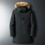Thick Puffer Jacket Parkas Overcoat Men's Winter Parka Men White Duck Down Removable Cap Mens High Quality Thermal Down Jacket - Image 3