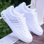 Men Sneakers Casual Shoes Men Flats Zapatillas Hombre Lightweight Pu Leather Breathable Shoe Mens White Sports Tenis Shoes - Image 3