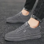 Men's Shoes 2025 New Spring Work Safety Shoes, Anti-slip, Wear-resistant, Versatile Casual Sports Work Shoes, Men's Board Shoes - Image 2