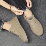 Men's Shoes 2025 New Spring Work Safety Shoes, Anti-slip, Wear-resistant, Versatile Casual Sports Work Shoes, Men's Board Shoes - Image 6