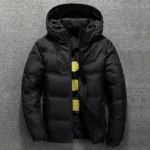 Men's Coat Windproof White Duck Down Jacket Men Winter Removable Cap Parkas Solid Color Outdoor Casual Hooded Overcoat Clothes - Image 10