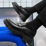 Man Casual Loafers Shoe Black Business Leather Shoes for Men Round Toe Height Increasing Platform Footwear Offer Shipping Free - Image 4