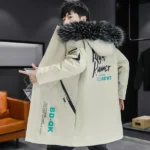 Winter Men's Long Down Jacket Fashion Male Thermal Parkas Coats Casual Men Classic Fur Collar Warm Padded Jackets Clothing 5XL - Image 12