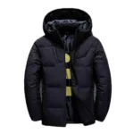 Men's Coat Windproof White Duck Down Jacket Men Winter Removable Cap Parkas Solid Color Outdoor Casual Hooded Overcoat Clothes - Image 3