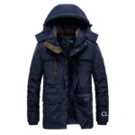Men Long Down Jackets Hooded Casual Overcoats Warm Parkas High Quality Male Winter Jackets Outdoor Long Coats Winter Clothing 5X - Image 2