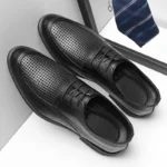 2025New Shoes for Men Summer Breathable Hollow Out Shoe Fashion Business Dress Shoes Luxury Casual Leather Shoes for Men Loafers - Image 3