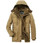 Fit Multi-pocket Casual Cargo Jackets Men Clothing Good Quality Hooded Thicked Warm Parkas Winter Mens Long Down Jacket Male - Image 2