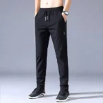 Men's Pants 2025 Summer New Black Gray Thin Business Casual Pants Outdoor Elastic Breathable Straight Leg Sweatpants - Image 4